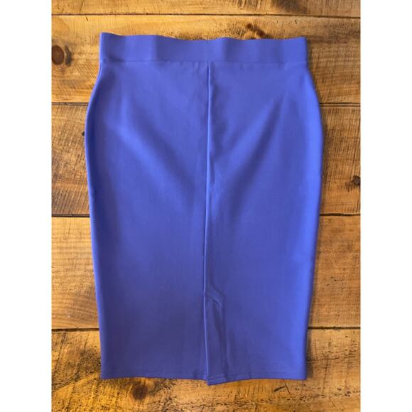 Womens Torrid Purple Stretchy Pull On Knee Length Elastic Waist Soft Skirt 00 - Picture 4 of 6